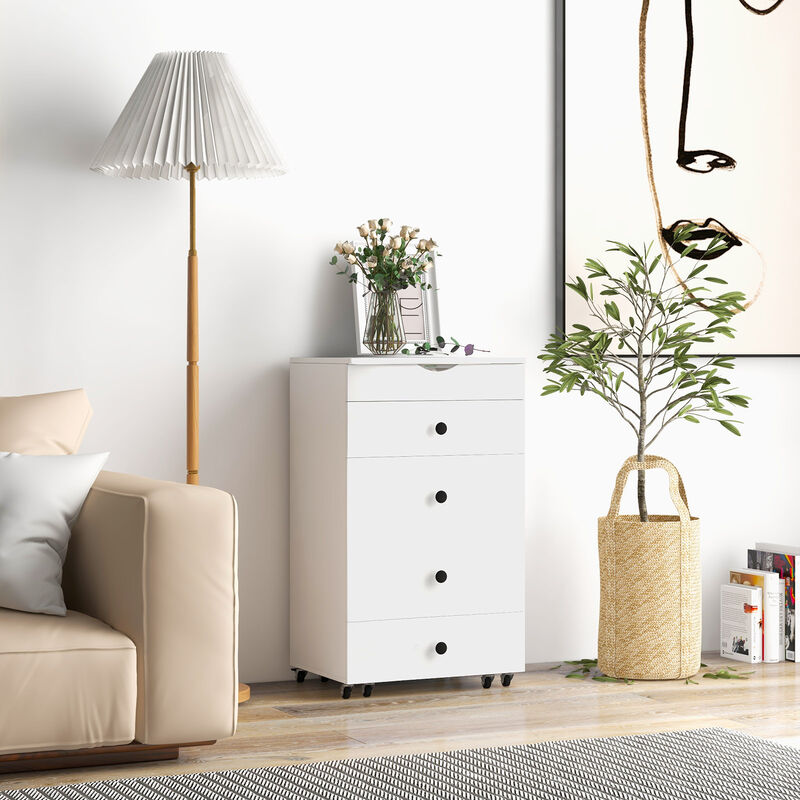 3-in-1 Vanity Set with Cushioned Stool and Flip-up Mirror