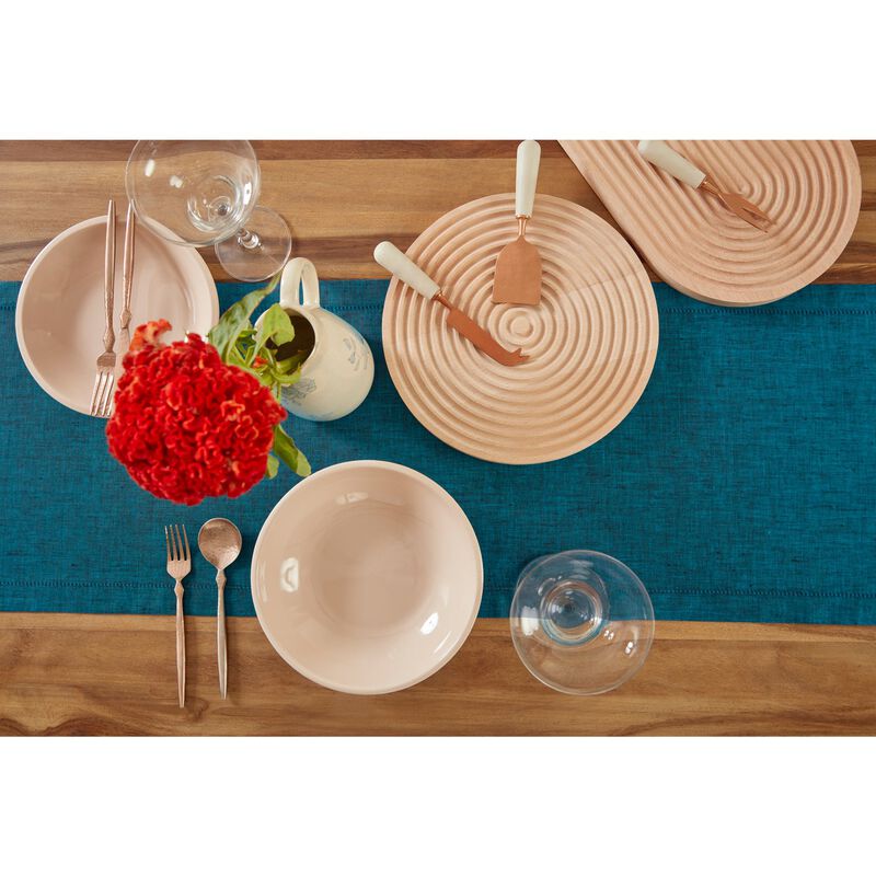 Solino Home 100% Pure Linen Table Runner 14 x 90 Inch | Milan