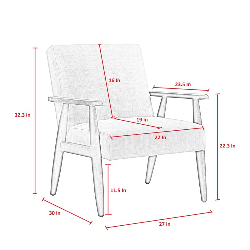 Rustic Manor Charlene Linen Armchair