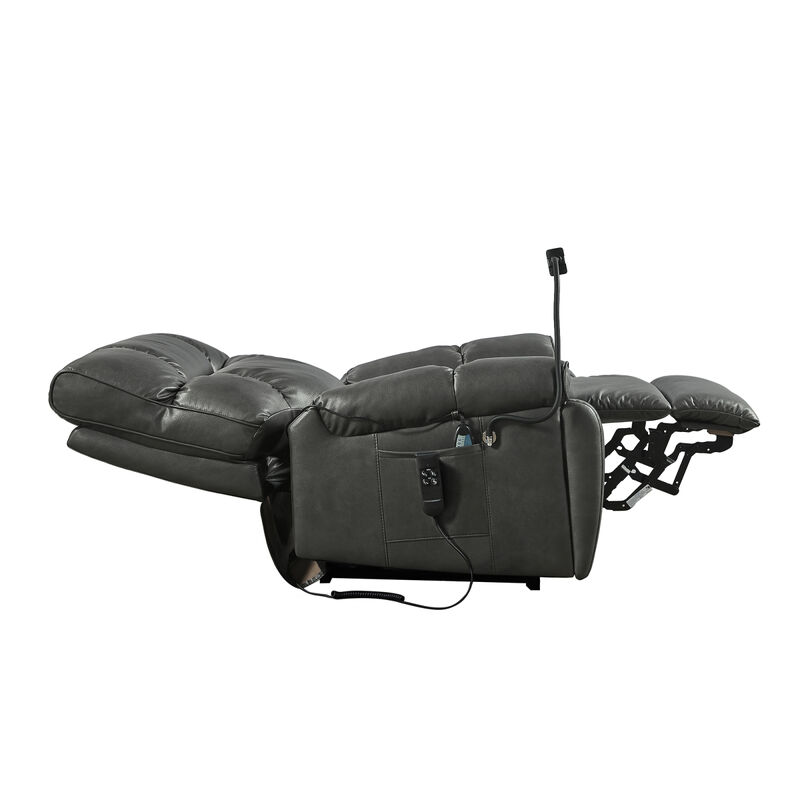 Electric Power Lift Recliner Chair with Massage, Heat & Phone Holder
