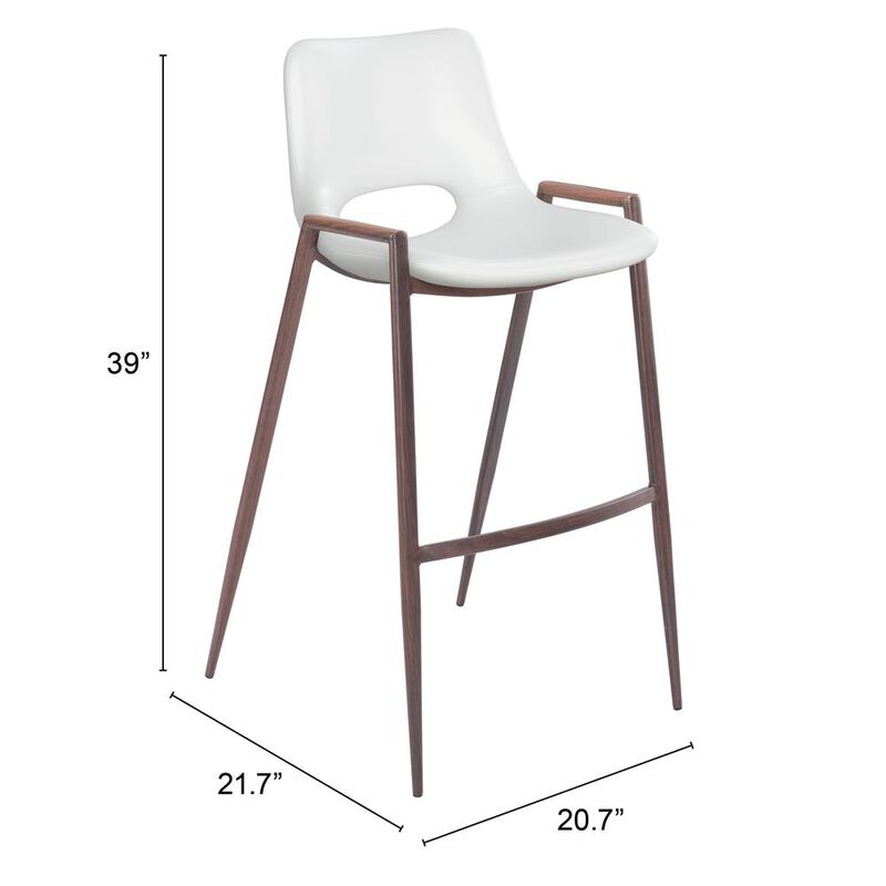 Belen Kox DesiWhite Bar Stool Set (Set of 2), Belen Kox