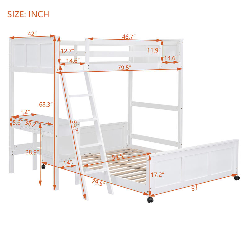 Merax Bunk Bed with Desk