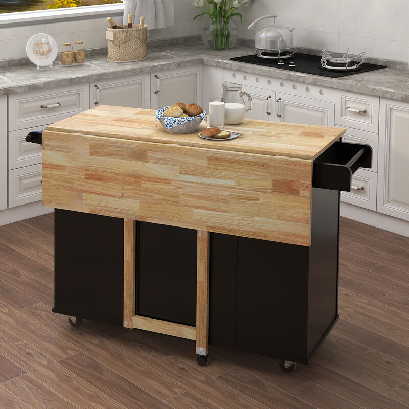 Streamdale Multifunctional Kitchen Island with Ample Storage