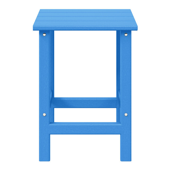 WestinTrends Westintrends 14" square outdoor Side table for Adirondack chair