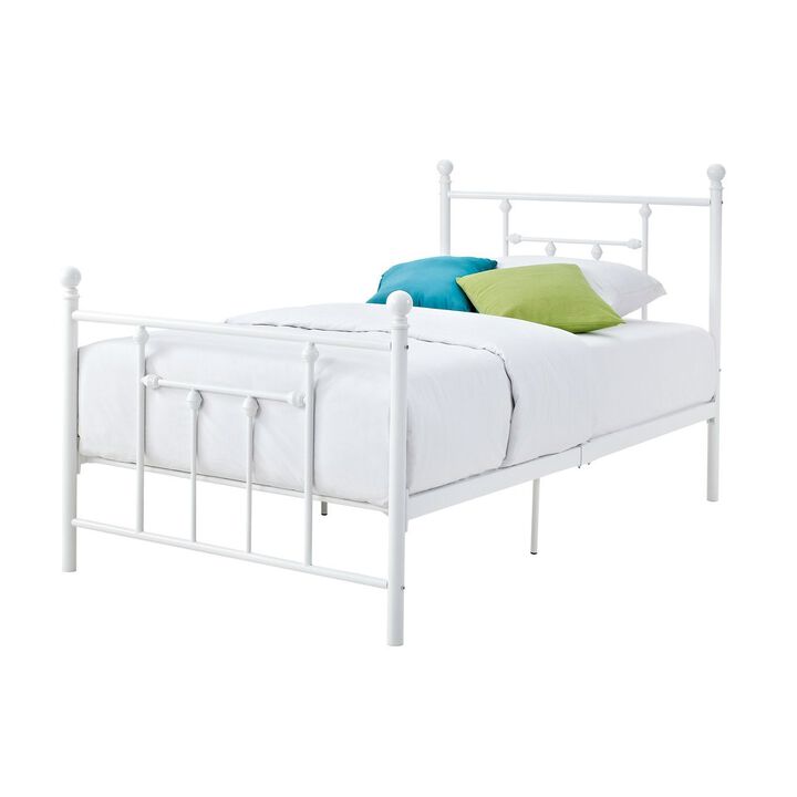 Metal Platform Bed with Headboard and Footboard for Bedroom Support