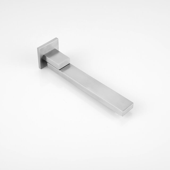 Luxury Square Rain Shower System, Wall-Mounted Mixer Combo Set for Modern Bathrooms