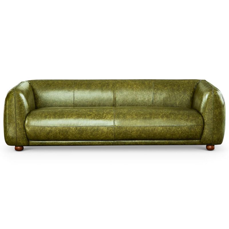 Ashcroft Furniture Co Marlon Luxury Italian Leather Sofa