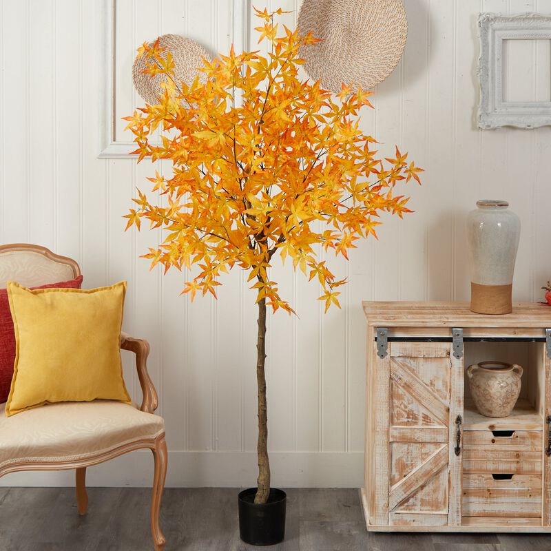 Hivvago 6 Feet Autumn Maple Artificial Tree