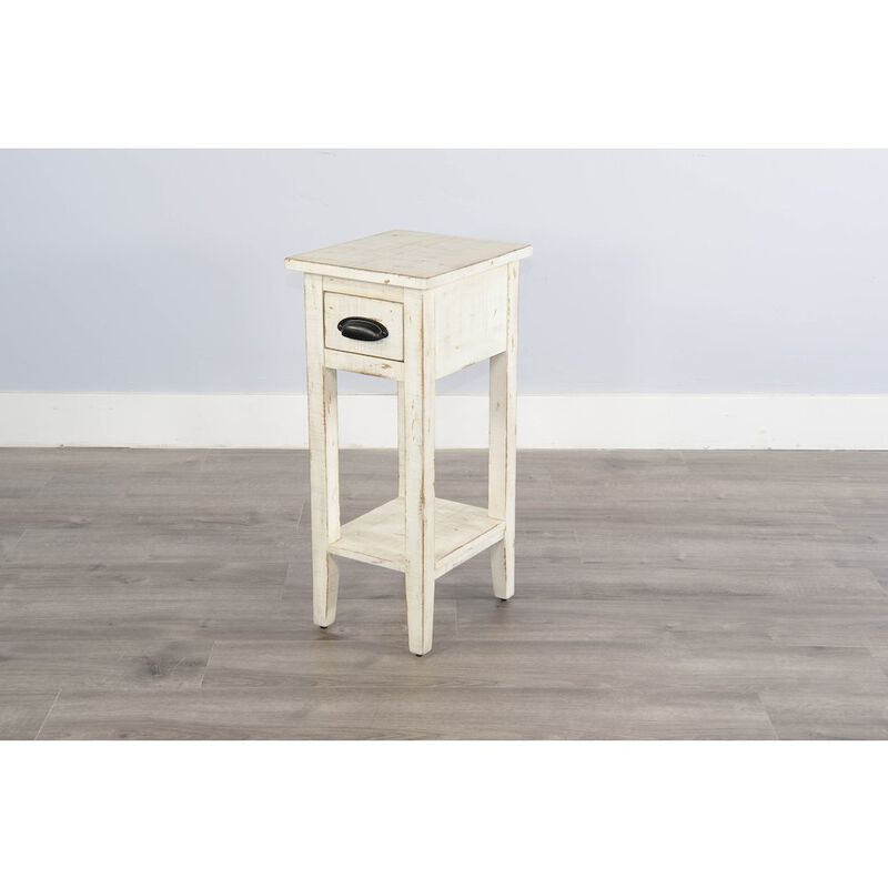 Sunny Designs White Sand Chair Side Table