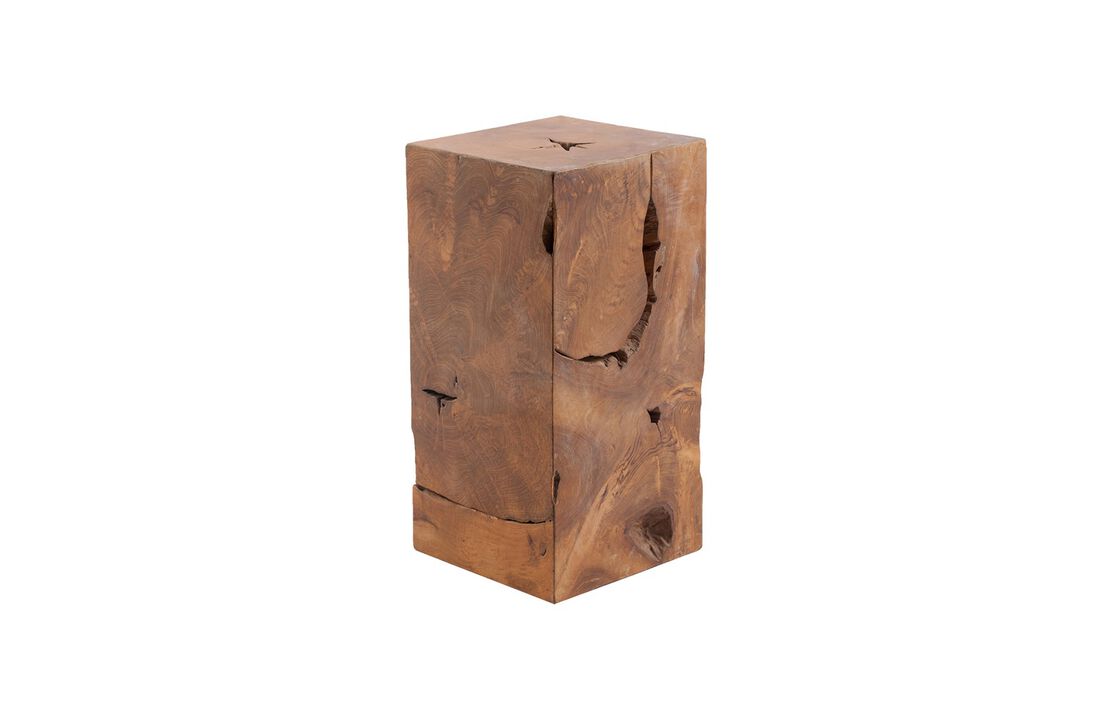 Teak Slice Small Pedestal