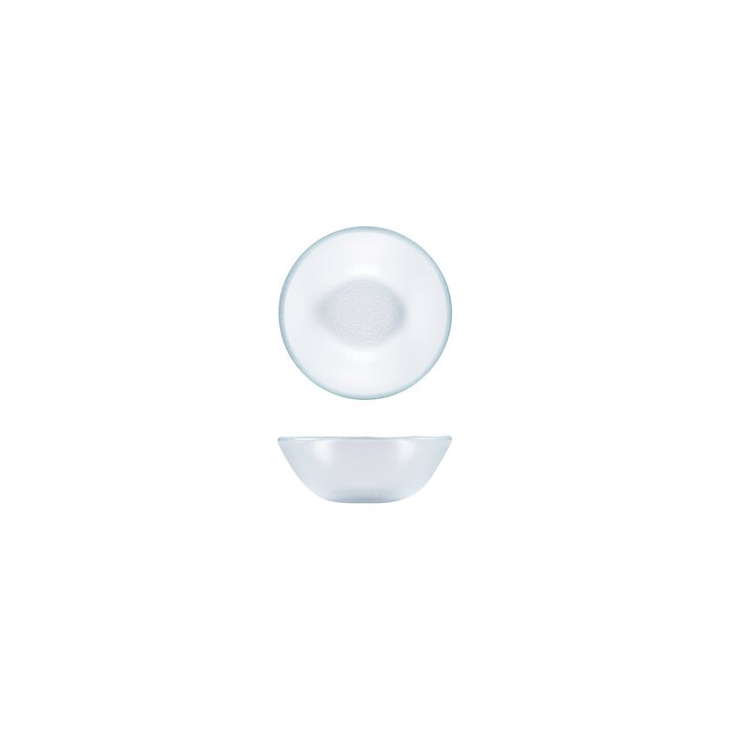 Glass Dinnerware dia.5.5" h:2" 14 oz. Round Clear Glass Bowl (Set of 2)