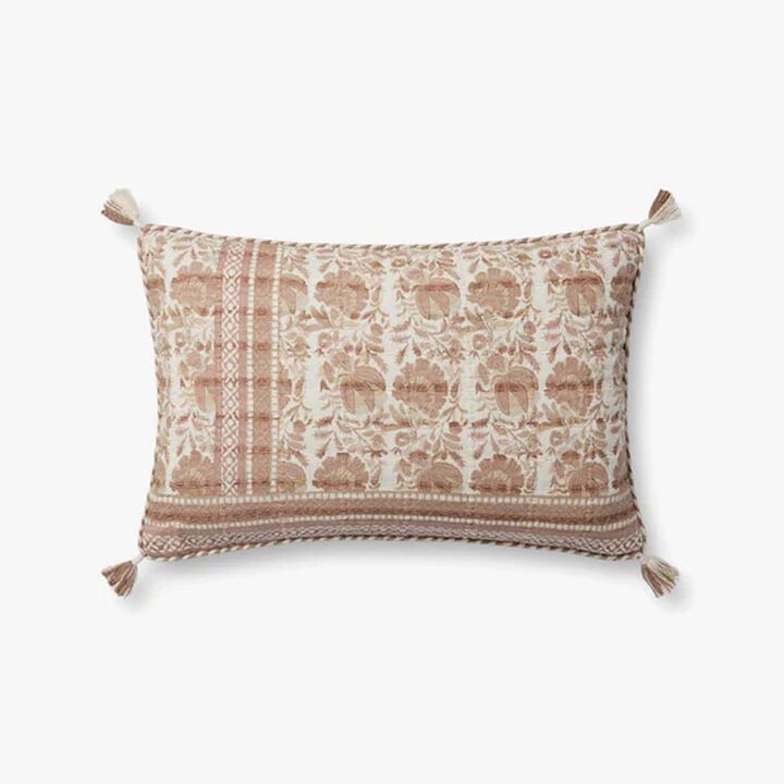 PLL0117 Blush/Ivory 13''x21'' Down Pillow