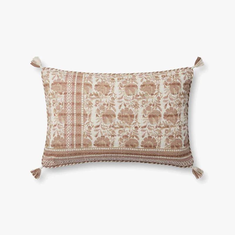 PLL0117 Blush/Ivory 13''x21'' Down Pillow