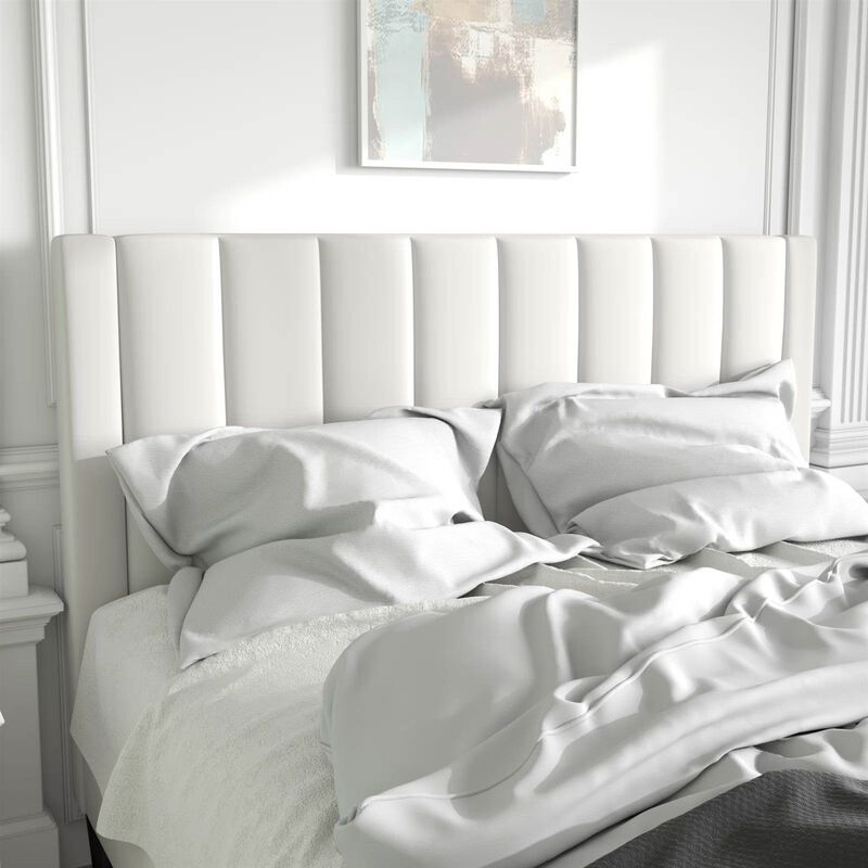 Velvet Upholstered Platform Bed Frame with Headboard