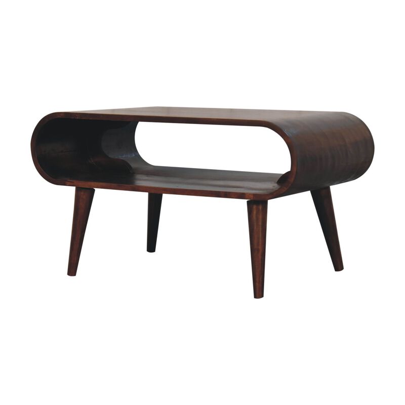 Artisan Furniture Solid Wood Open California Walnut Coffee Table