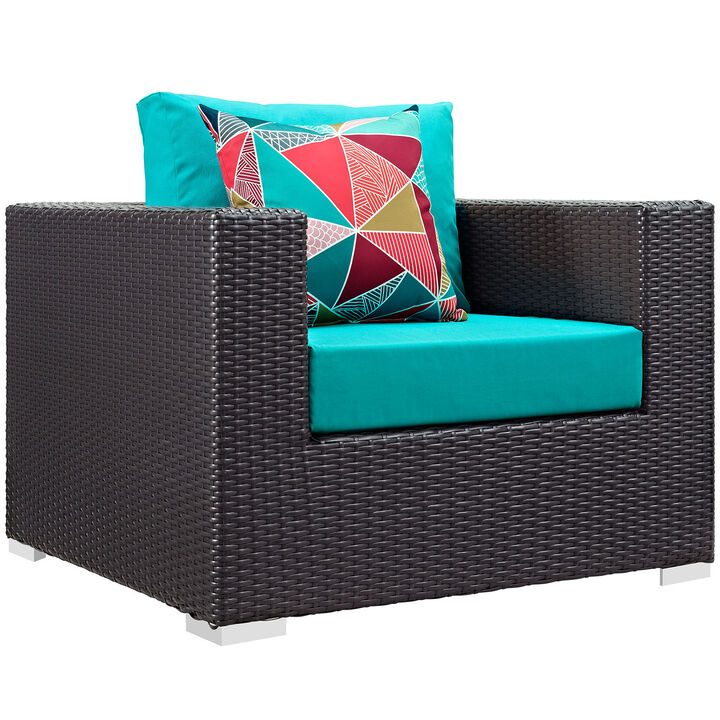 Modway - Convene 3 Piece Outdoor Patio Sofa Set