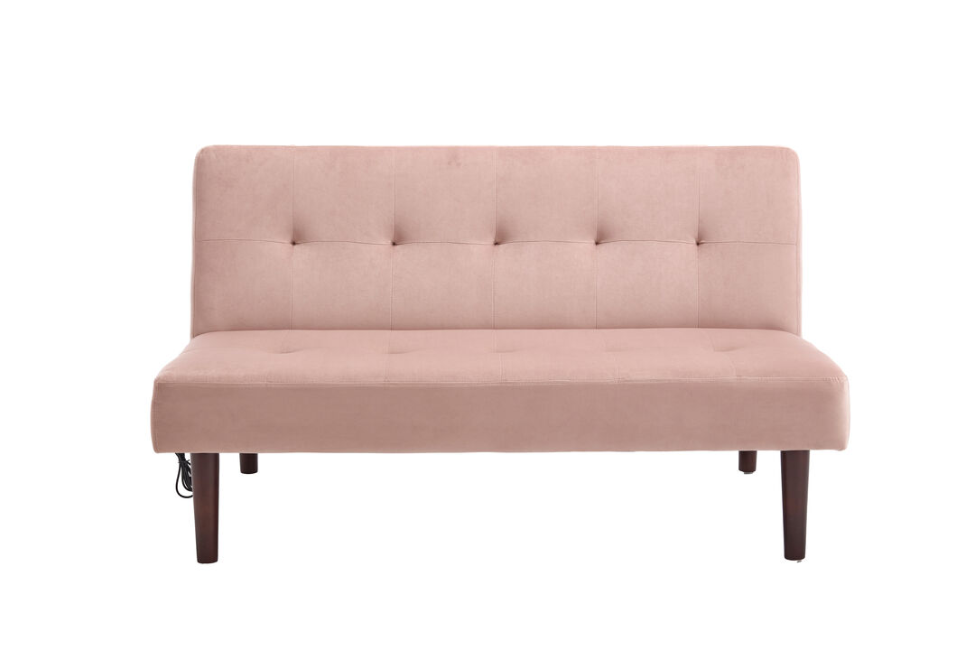 Merax Flannel Fabric Foldable Sofa Recliner Futon