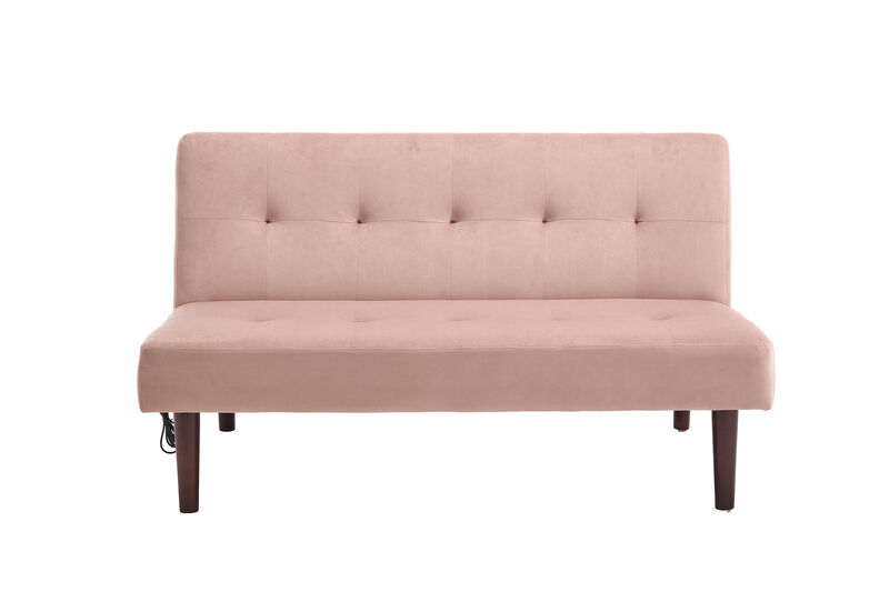 Merax Flannel Fabric Foldable Sofa Recliner Futon