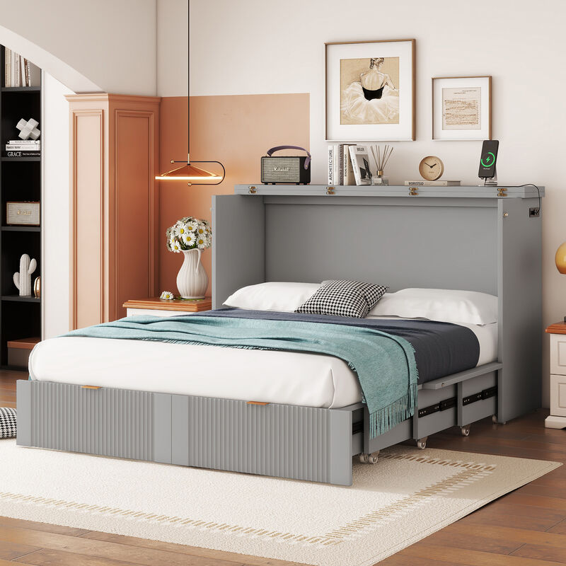 Merax Murphy Bed with Sockets and USB Ports
