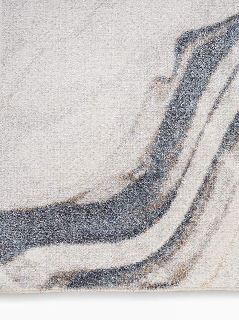 Astra Machine Washable ASW15 Ivory/Blue 7'10" x 10' Rug