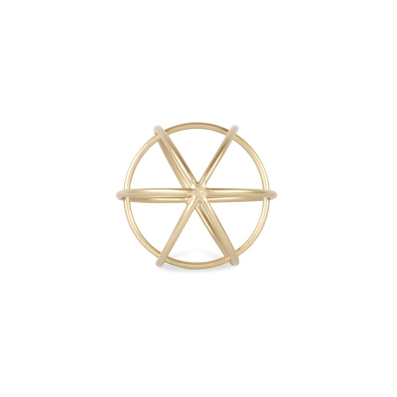 Thayer Small Golden Circular Orb