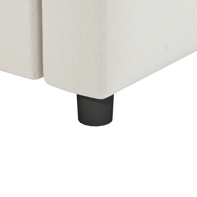 Merax Modular Chenille Sectional Sofa Convertible Sofa for Living Room