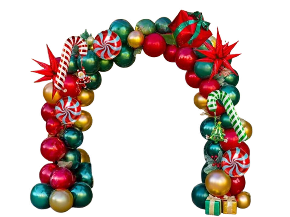 Red Green Gold Winter Christmas New Year's Eve Decoration