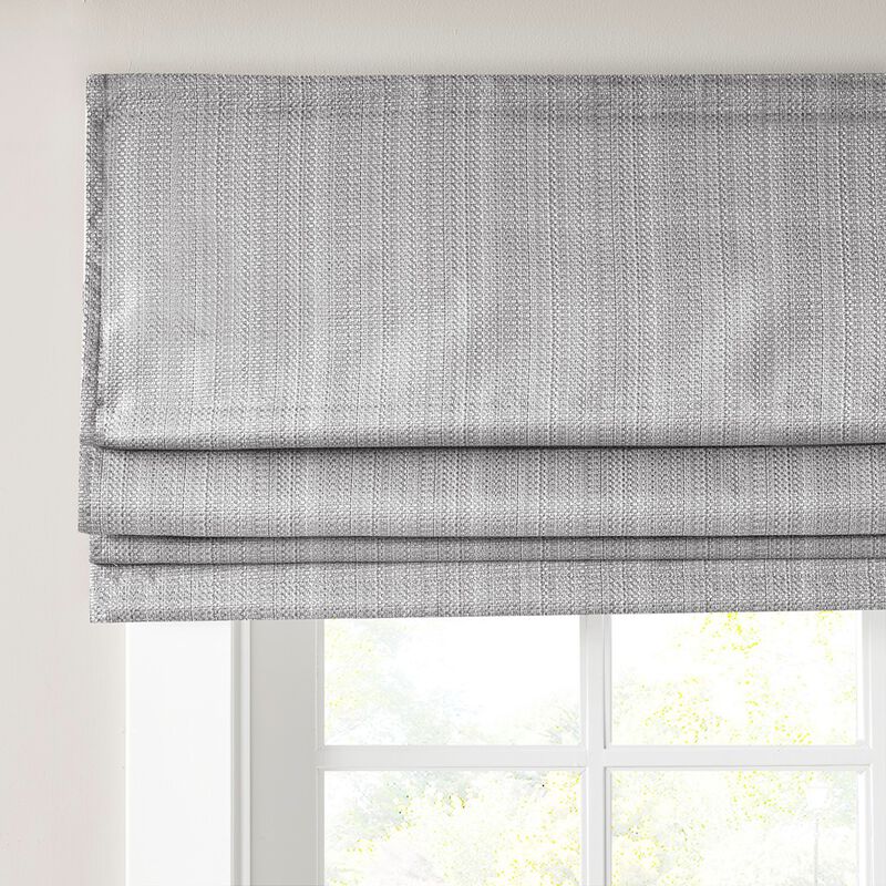 Gracie Mills Calyx Textured Room Darkening Cordless Roman Window Shade - 33x64"