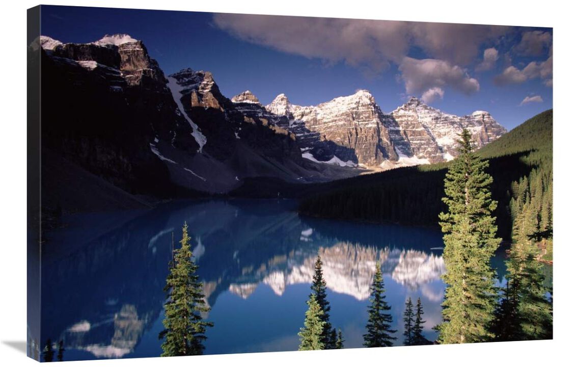 Wenkchemna Peaks and Moraine Lake, Valley of the Ten Peaks, Banff National Park, Alberta, Canada-Canvas Art-36x24