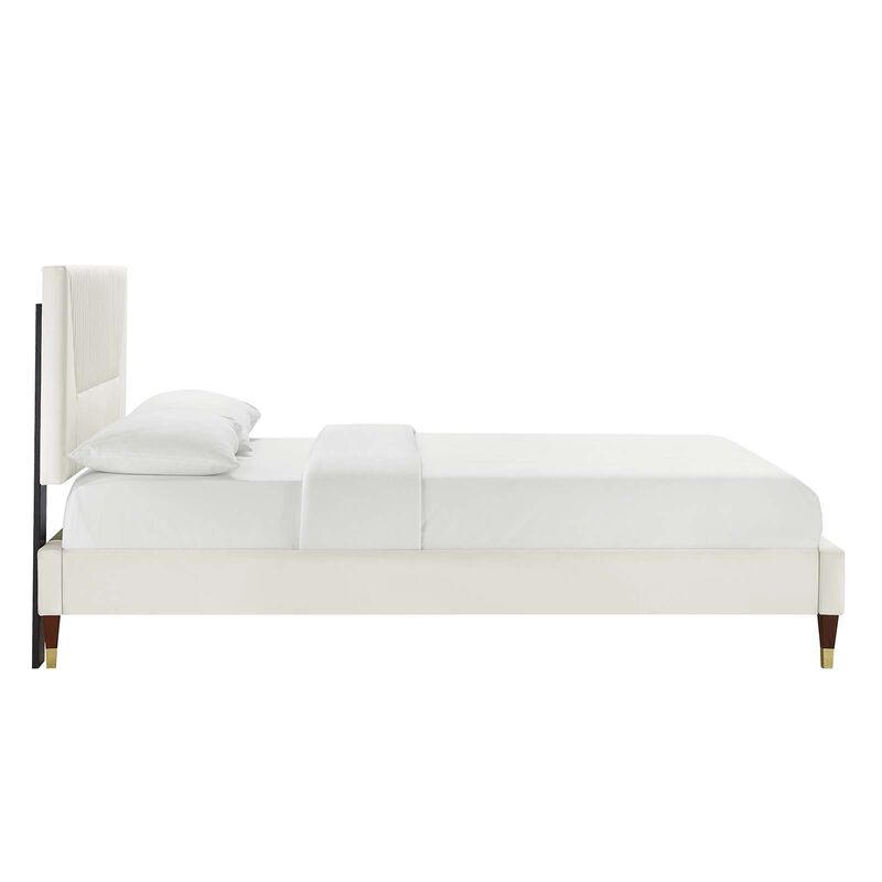 Modway - Yasmine Channel Tufted Performance Velvet Full Platform Bed